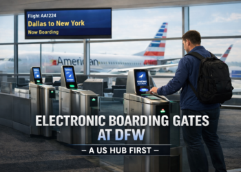 Electronic Boarding Gates at DFW