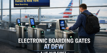Electronic Boarding Gates at DFW
