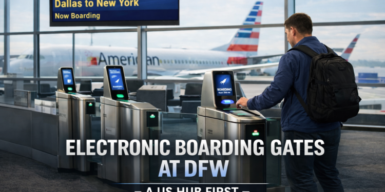 Electronic Boarding Gates at DFW