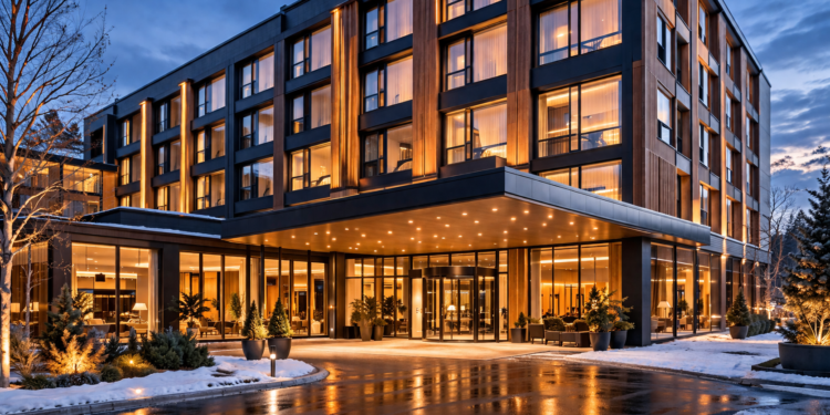 AI image of a hotel in Sweden